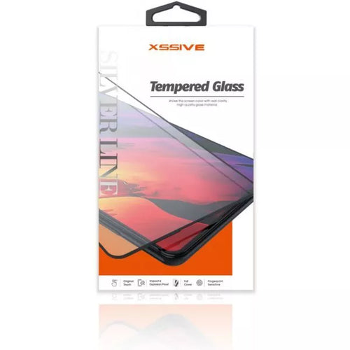 Xssive Goldline Tempered Glass Screen Protector voor Samsung Galaxy A33 5G Zwart2