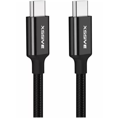 Xssive USB-C naar USB-C Laad en Synchronisatiekabel 1m Zwart