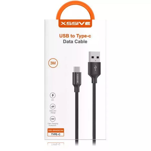 Xssive USB naar USB-C Laad en Synchronisatiekabel 0.3m Zwart2