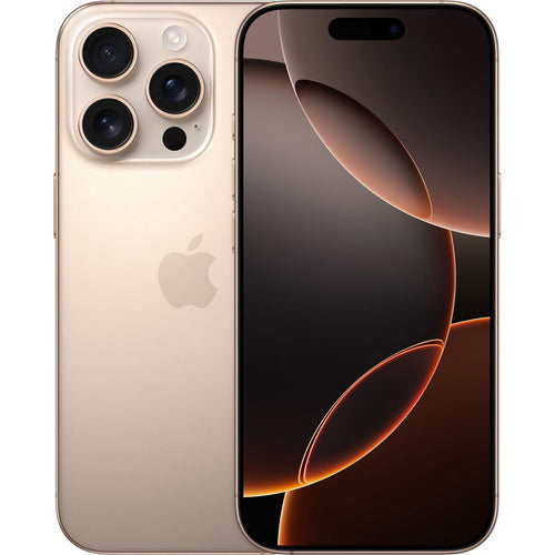 Apple iPhone 16 Pro Max Desert Titanium met geavanceerde functies en luxueus design.