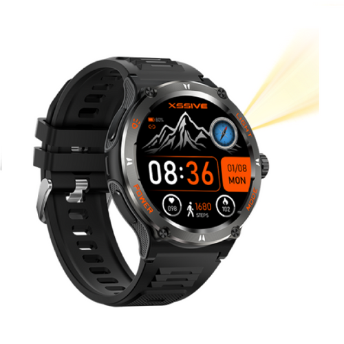 AMOLED-smartwatch met buitenverlichting